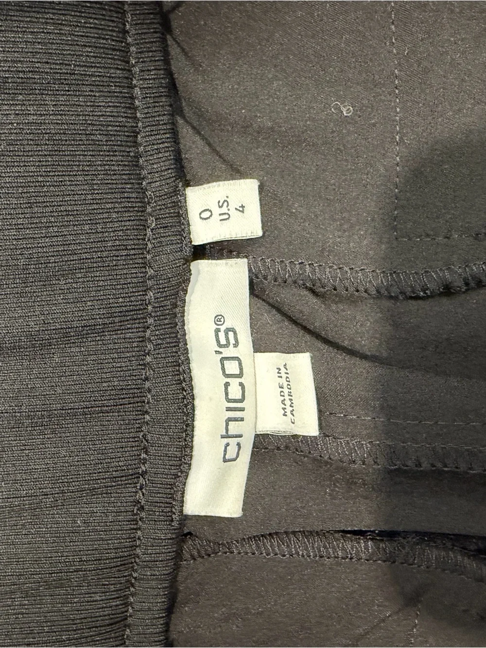 Chico's Black Cargo Shorts